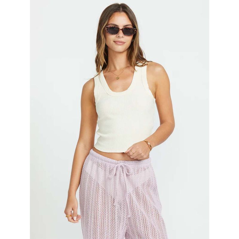 BILLABONG - Polera Mujer Rerun Blanca Billabong BILLABONG