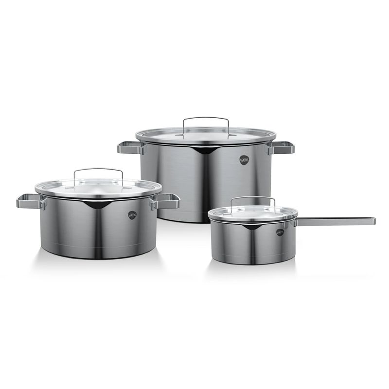 WENS - Batería De Cocina Acero Inoxidable 6 Pcs 510-6ss