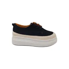 HERIEL - Zapatilla Negra Plataforma Mujer