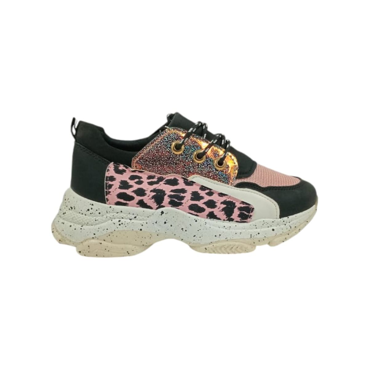HERIEL - Zapatilla Rosa Print Mujer