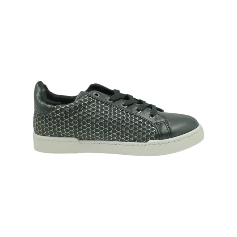 HERIEL - Zapatilla Negra Ecocuero Mujer
