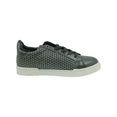 HERIEL - Zapatilla Negra Ecocuero Mujer