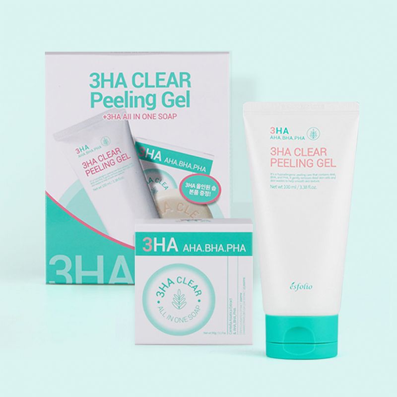 ESFOLIO - Esfolio 3HA Duo  Clear Peeling Gel 100 ml + All in One Soap 90 g