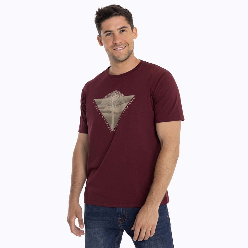 MERRELL - Polera Hombre Suwannee Burdeo MERRELL