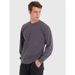 BSOUL - Polerón Hombre Terry Crew Gris