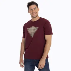 MERRELL - Polera Hombre Suwannee Burdeo