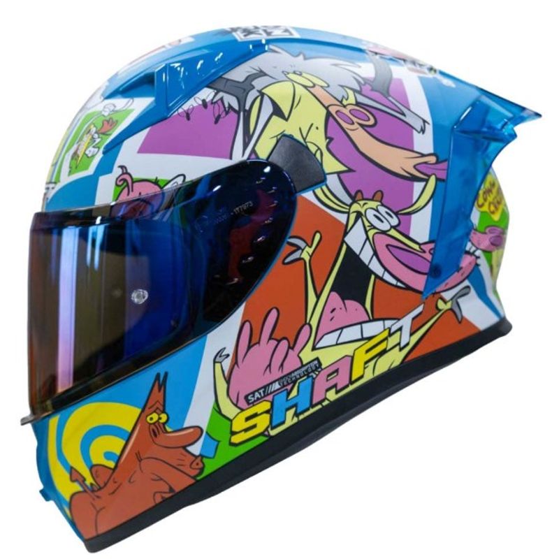 SHAFT - CASCO MOTO SHAFT 526SP EVO COW AND CHICKEN INTEGRAL CARTOON NETWORK.