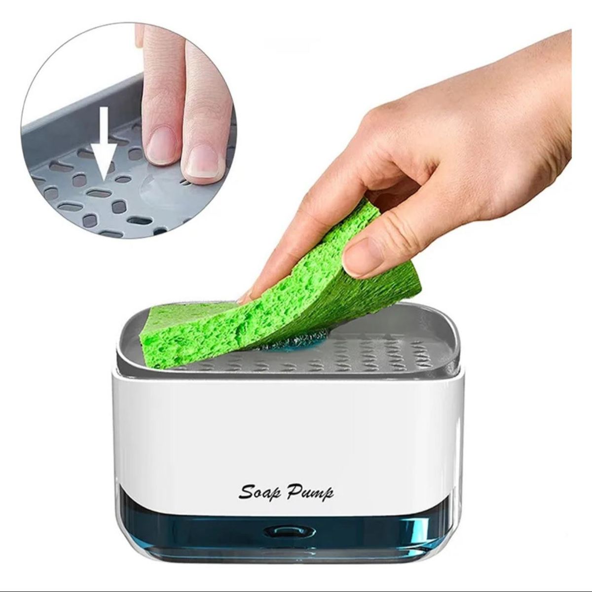 GENERICO - Dispensador De Jabón Caja De Jabón Líquido Con Esponja