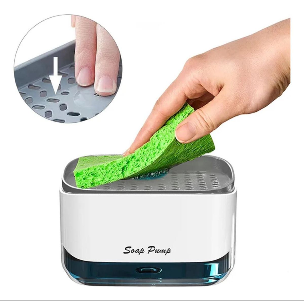 GENERICO - Dispensador De Jabón Caja De Jabón Líquido Con Esponja