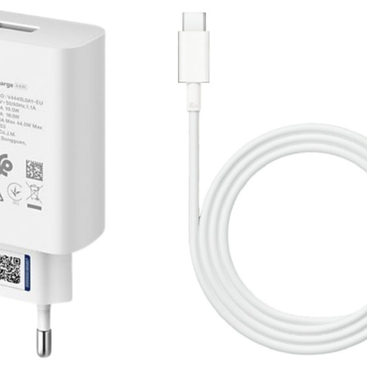 VIVO - Cargador Vivo 44w Flash Charger + Cable Tipo C Blanco Original