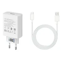 Cargador 44w Flash Charger + Cable Tipo C Blanco Original