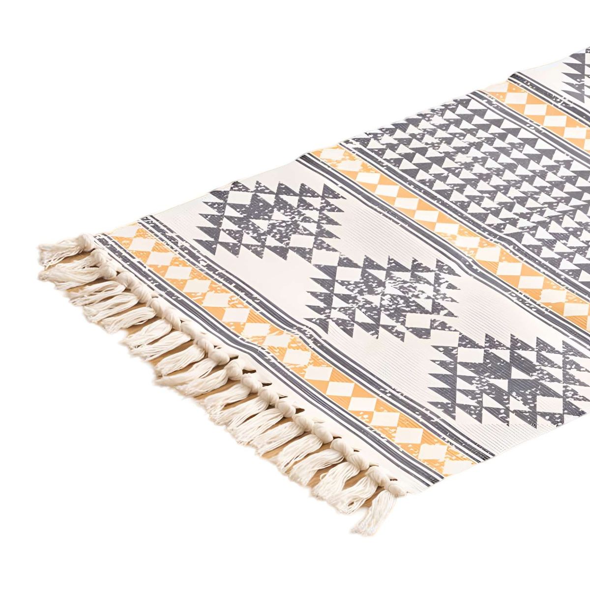 GENERICO - Juego de 2 Alfombras de Lino 60x90 cm para Bajada de Cama  V12