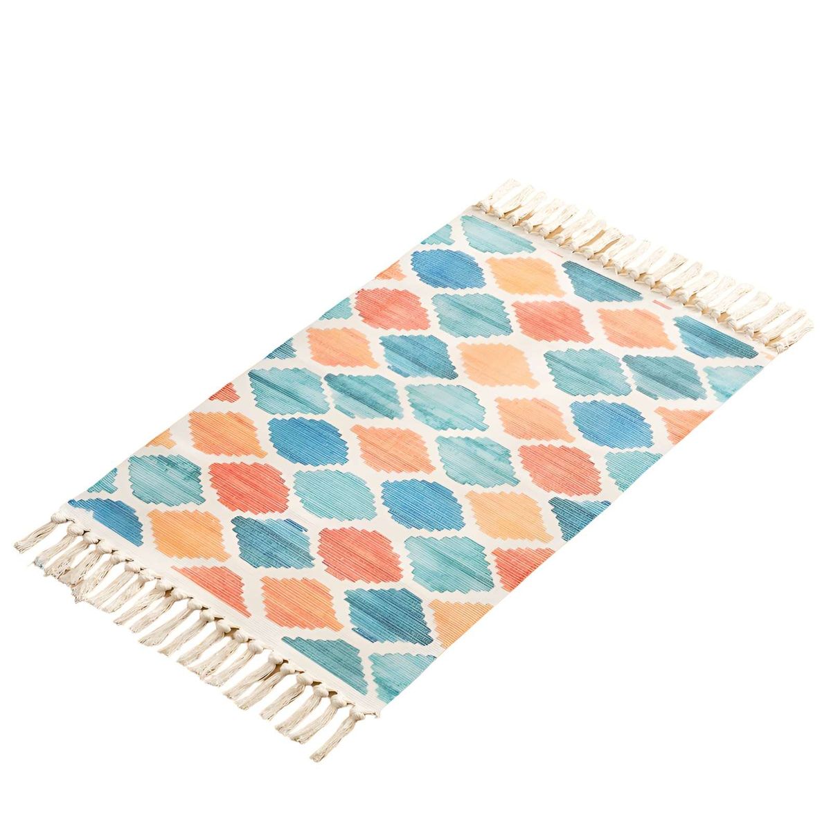 GENERICO - Juego de 3 Alfombras de Lino 60x90 cm para Bajada de Cama  V2