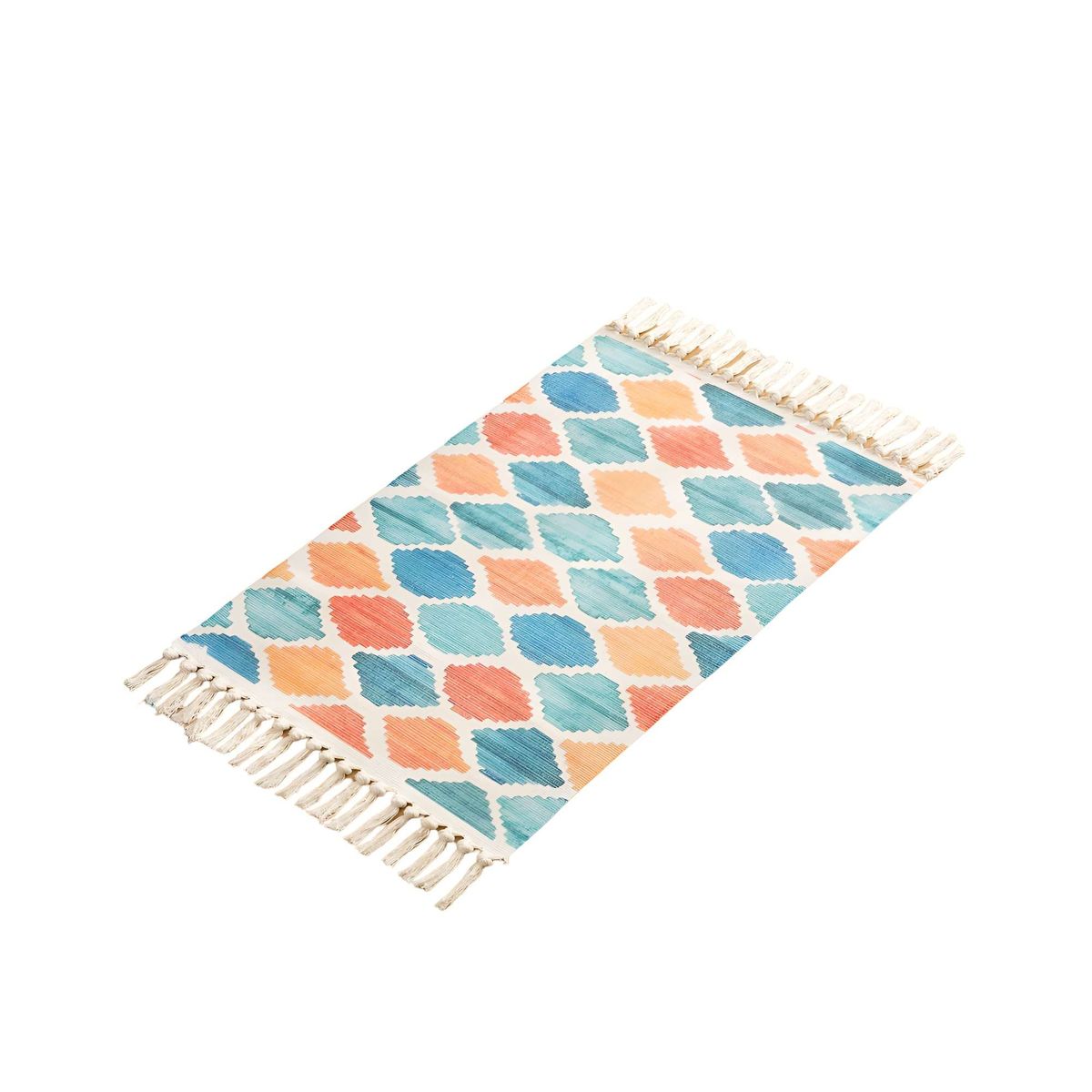 GENERICO - Juego de 3 Alfombras de Lino 60x90 cm para Bajada de Cama  V2