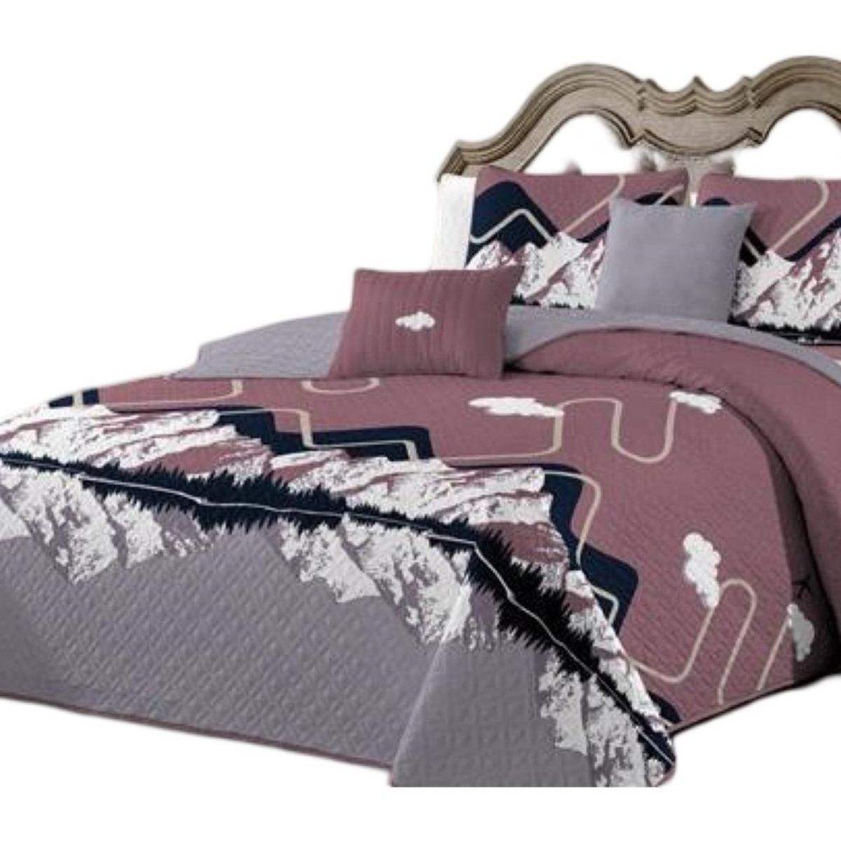 GENERICO - Cubrecama Cobertor Quilt 2 Plaza Primera Verano Q19