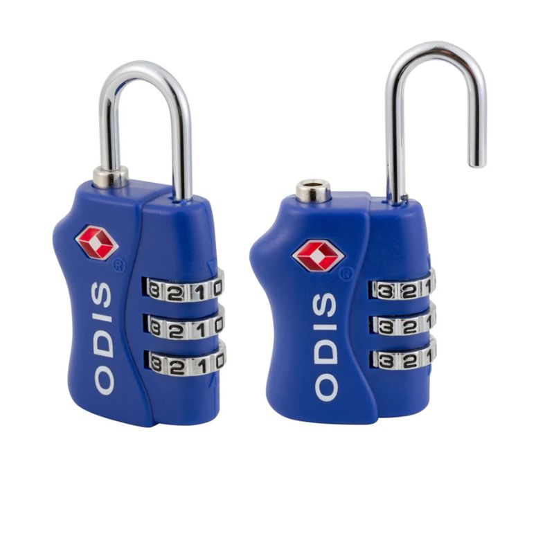 ODIS - Pack 2 Candados Tsa Azul Maleta Viaje Odis.
