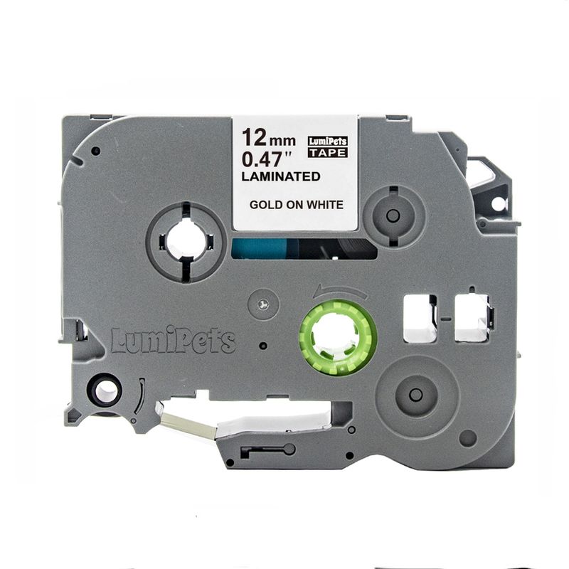 GENERICO - Cinta Alternativa Brother PT-H110 12mm x 8m Varios Colores - Blanco - S M
