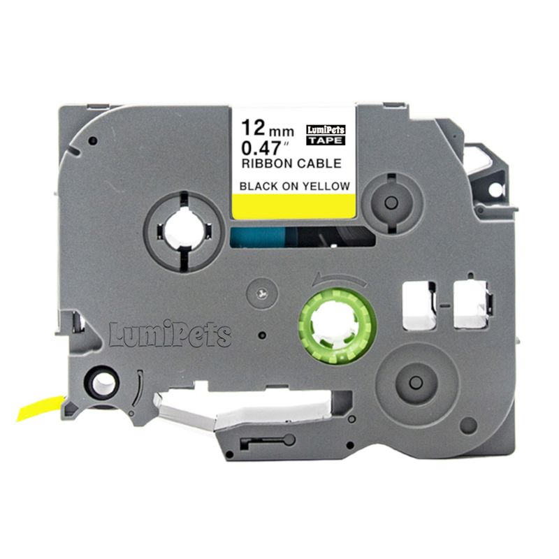 GENERICO - Cinta Alternativa Brother PT-H110 12mm x 8m Varios Colores - Blanco - 32E