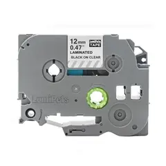 GENERICO - Cinta Alternativa Brother PT-H110 12mm x 8m Varios Colores - Blanco - 34A