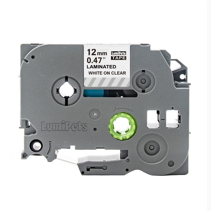 GENERICO - Cinta Alternativa Brother PT-H110 12mm x 8m Varios Colores - Blanco - 32B