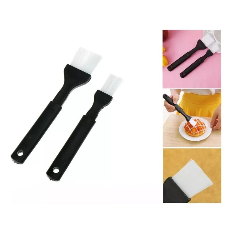 ROZENBERG SPA - Kit X2 Brocha Reposteria Cocina Aceite Asados Bbq Grill