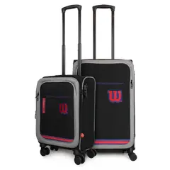 WILSON - Pack 2 maletas de tela Sporting S+M negra 10y20k