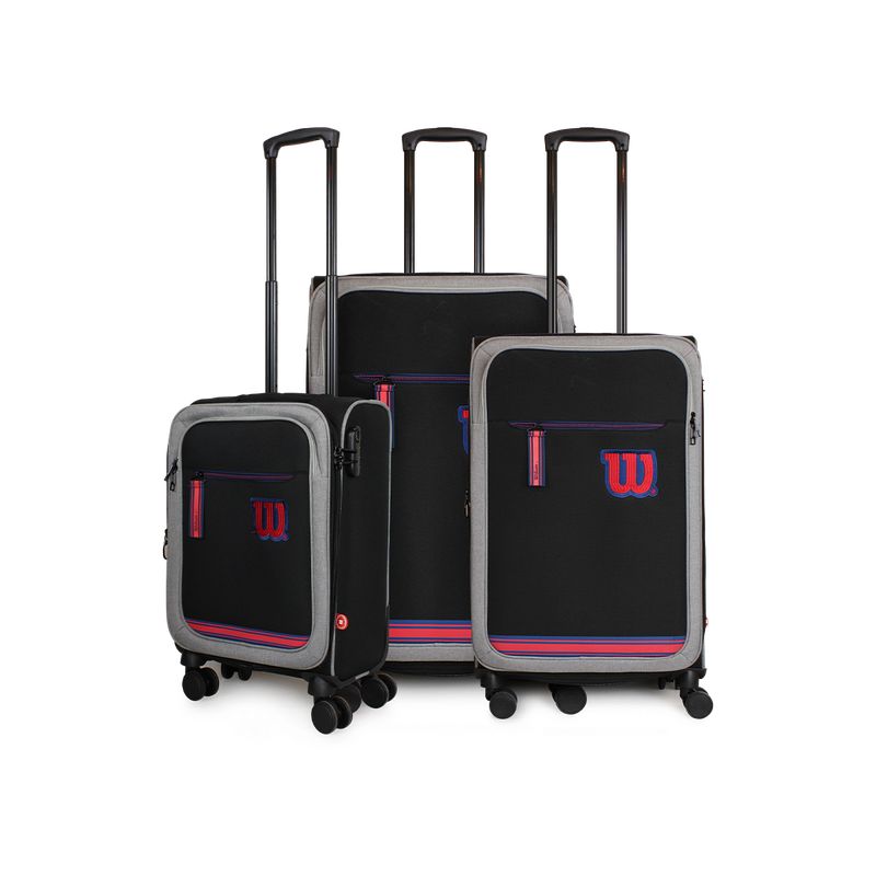 WILSON - Set 3 maletas de tela Wilson Sporting S+M+L negras