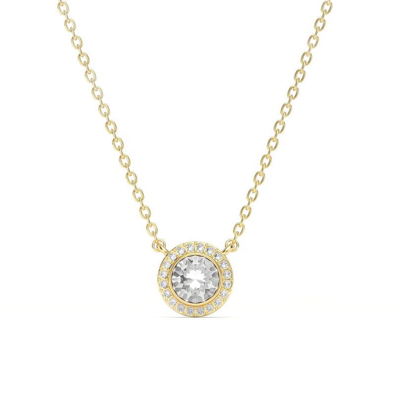 BLOOM CRYSTAL - Collar Angelical con Cristal de Austria transparentes bañados en oro