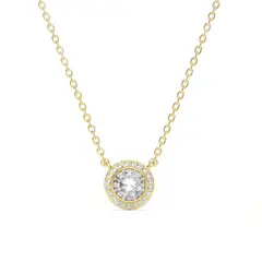 BLOOM CRYSTAL - Collar Angelical con Cristal de Austria transparentes bañados en oro
