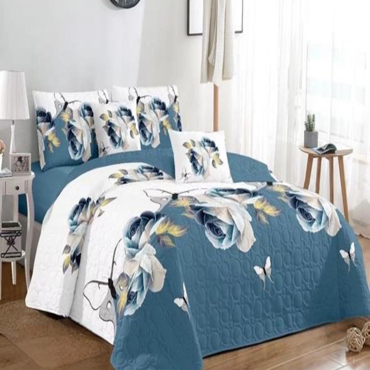 GENERICO - Cubrecama Cobertor Quilt 2 Plaza Primera Verano Q56