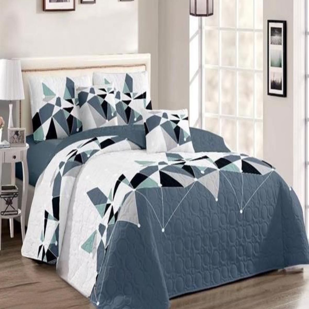 GENERICO - Cubrecama Cobertor Quilt 2 Plaza Primera Verano Q71