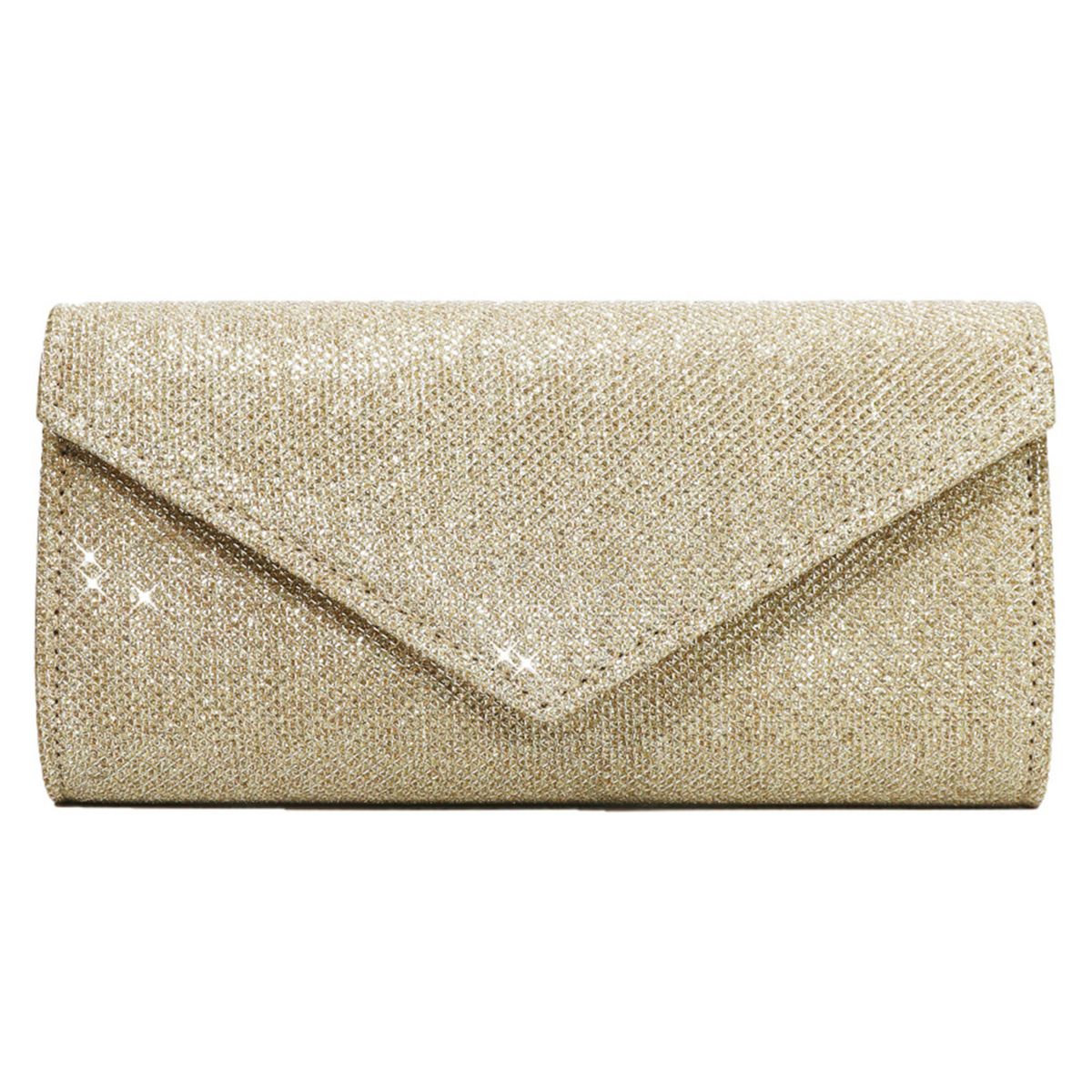 BONVERANO - Mini Bolso Cuadrado De Lentejuelas Brillantes Mujer-Plata