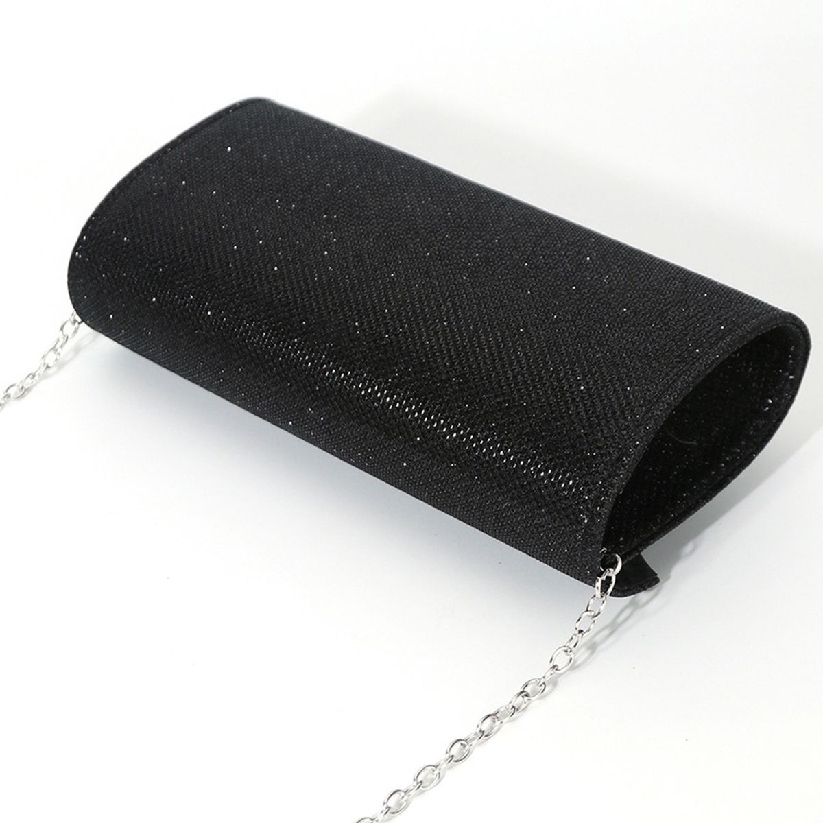 BONVERANO - Mini Bolso Cuadrado De Lentejuelas Brillantes Mujer-Plata