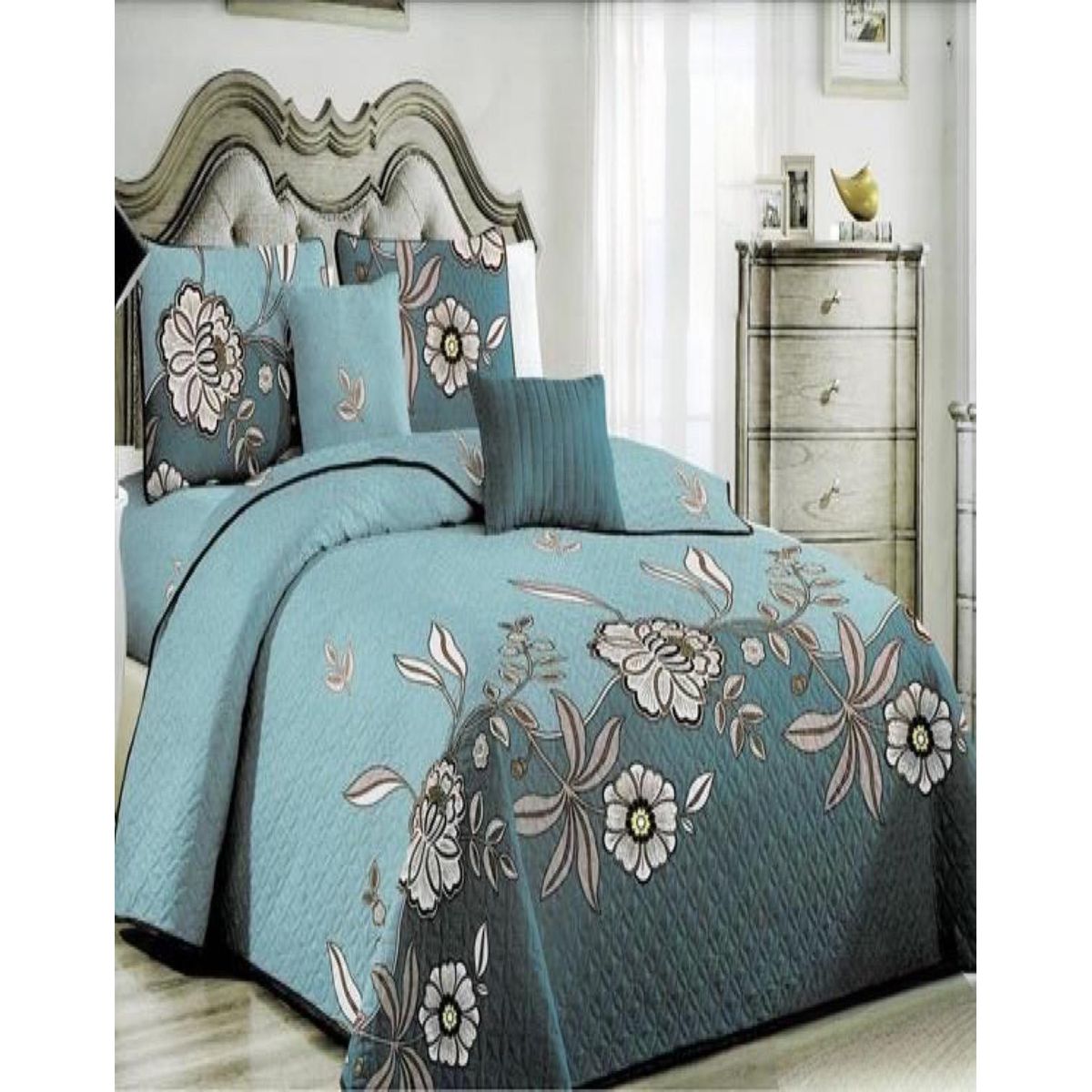 GENERICO - Cubrecama Cobertor Quilt 2 Plaza Primera Verano Q30