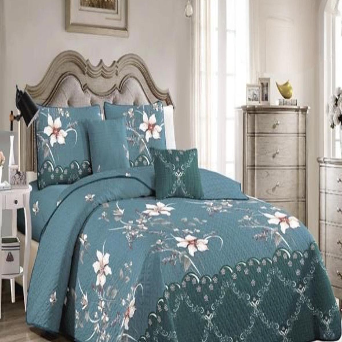 GENERICO - Cubrecama Cobertor Quilt 2 Plaza Primera Verano Q36