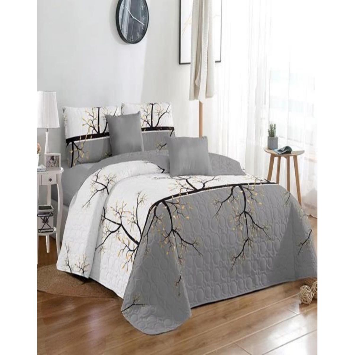 GENERICO - Cubrecama Cobertor Quilt 2 Plaza Primera Verano Q43