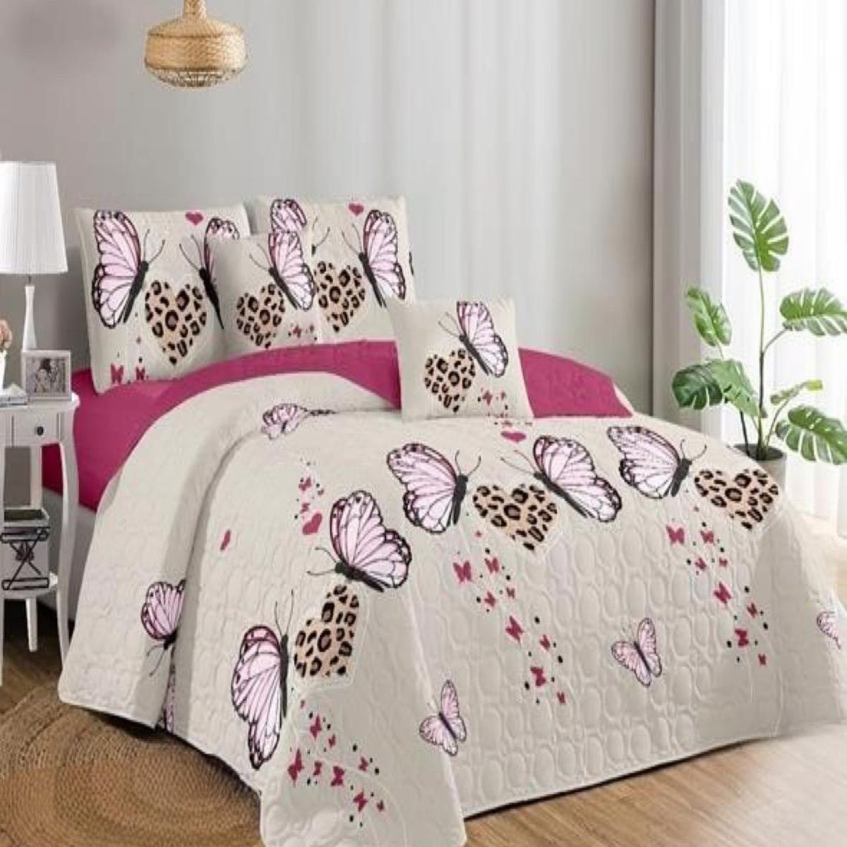 GENERICO - Cubrecama Cobertor Quilt 2 Plaza Primera Verano Q57