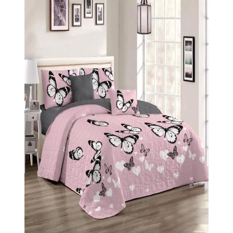 GENERICO - Cubrecama Cobertor Quilt 2 Plaza Primera Verano Q63.