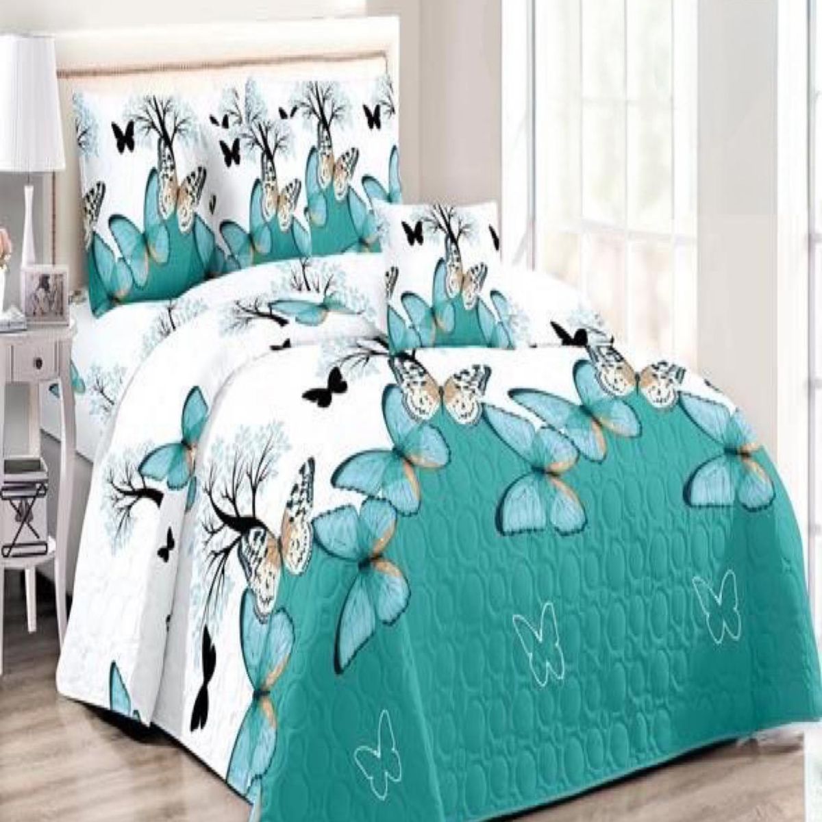 GENERICO - Cubrecama Cobertor Quilt 2 Plaza Primera Verano Q65