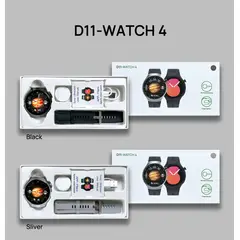 GENERICO - Reloj Inteligente Smartwatch D11 Watch 4 Carga Inalámbrica negro.