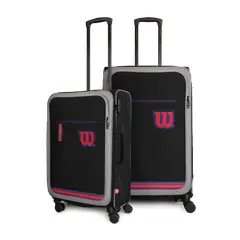 WILSON - Pack 2 maletas de tela M+L Sporting negra 20y23k