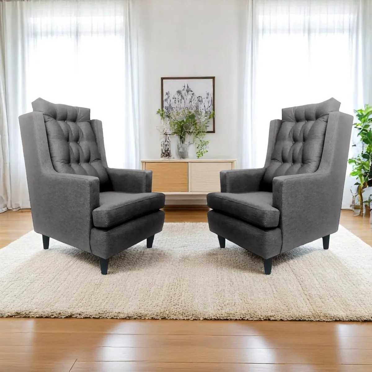 FAZCA - SET POLTRONA AGATHA 1CPS GRAFITO.