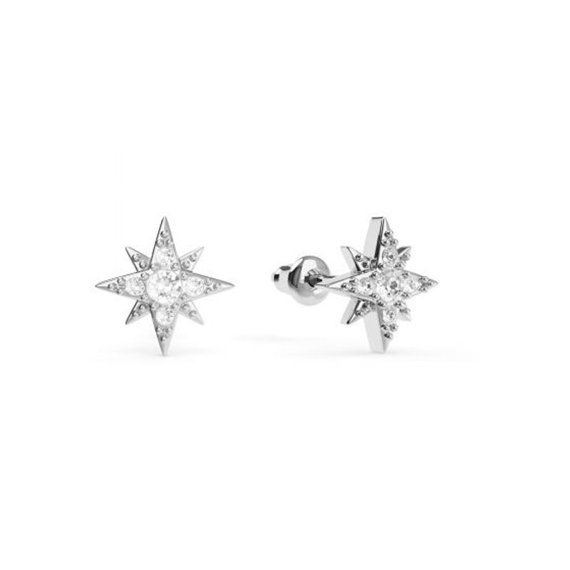 BLOOM CRYSTAL - Aros pequeños Estrella de 8 puntas con cristal de Austria