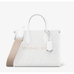 MICHAEL KORS - Cartera Charm Small Optic White