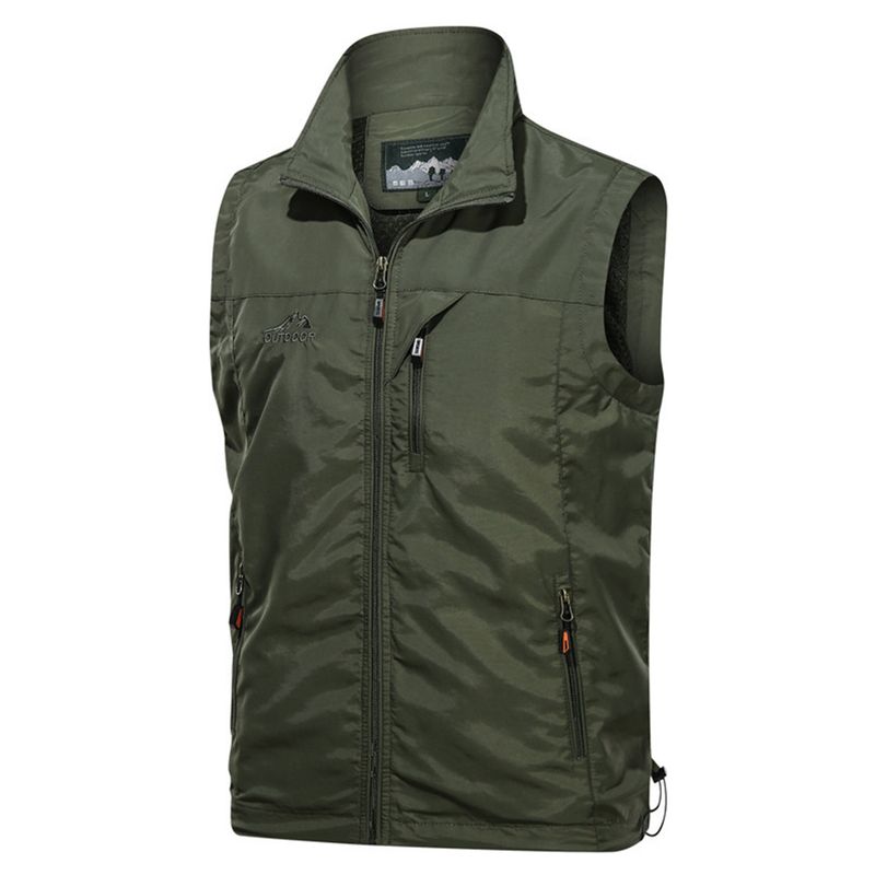 BONVERANO - Chaqueta Hombres sin Mangas-Verde