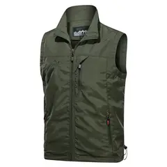 BONVERANO - Chaqueta Hombres sin Mangas-Verde