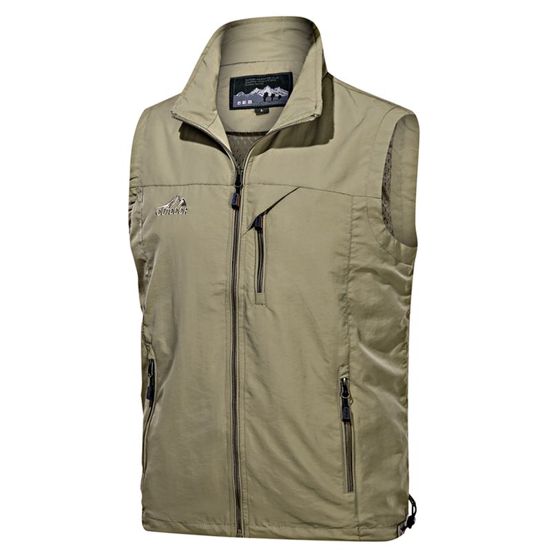 BONVERANO - Chaqueta Hombres sin Mangas-Verde