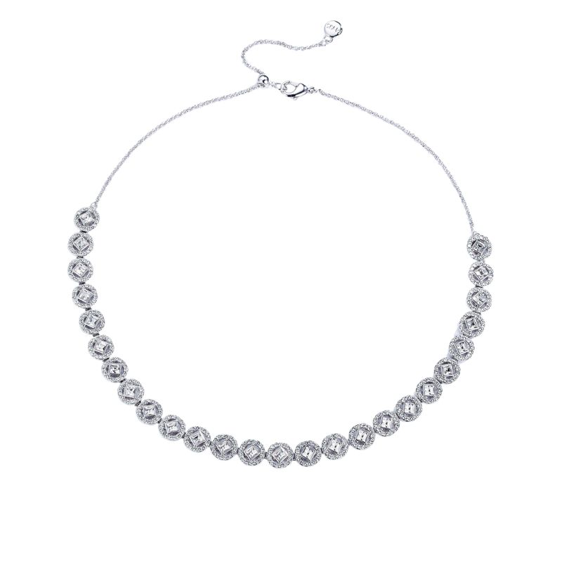 BLOOM CRYSTAL - Collar Cuadrado Angelical con Cristal de Austria
