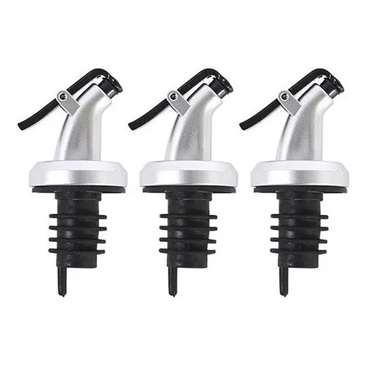 BELKRA - Tapon Dispensador Aceite Vertedor Vino Botella Set X3