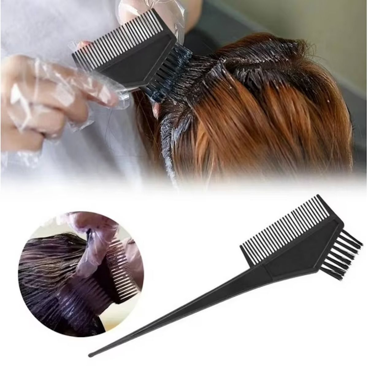 GENERICO - Kit Para Teñir El Cabello Tazón Brocha Peine